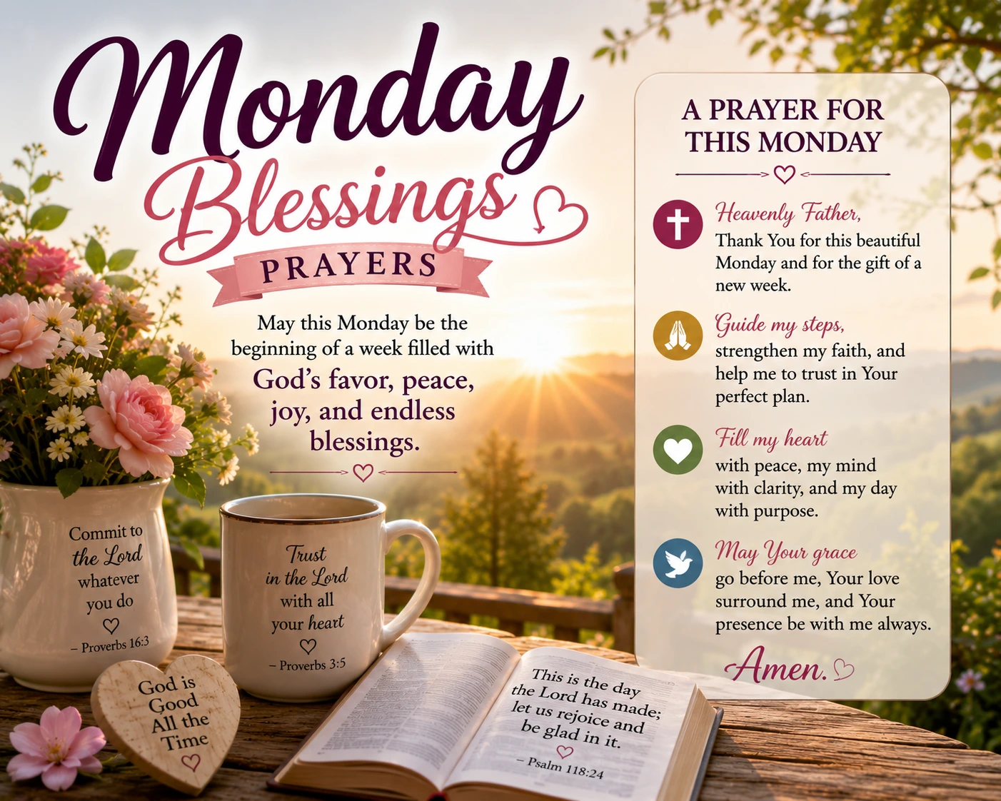 Monday Blessings Prayers