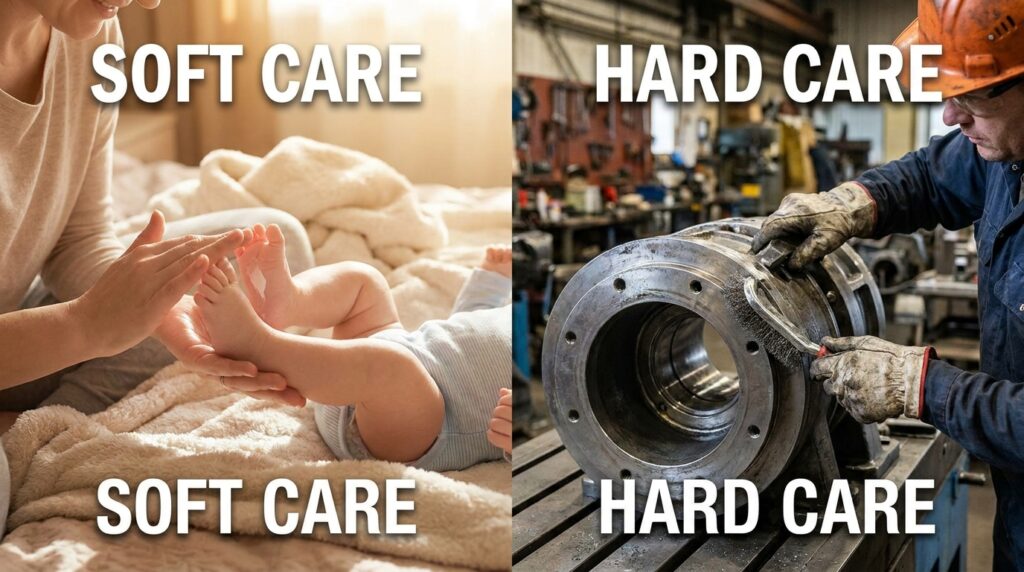 Soft care vs hard care