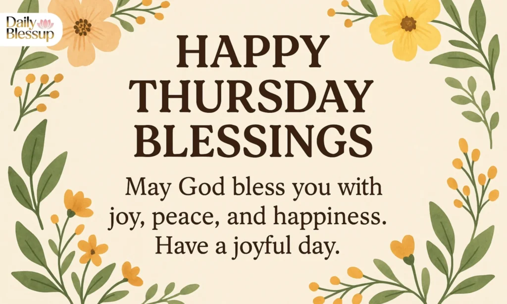 Thursday blessings