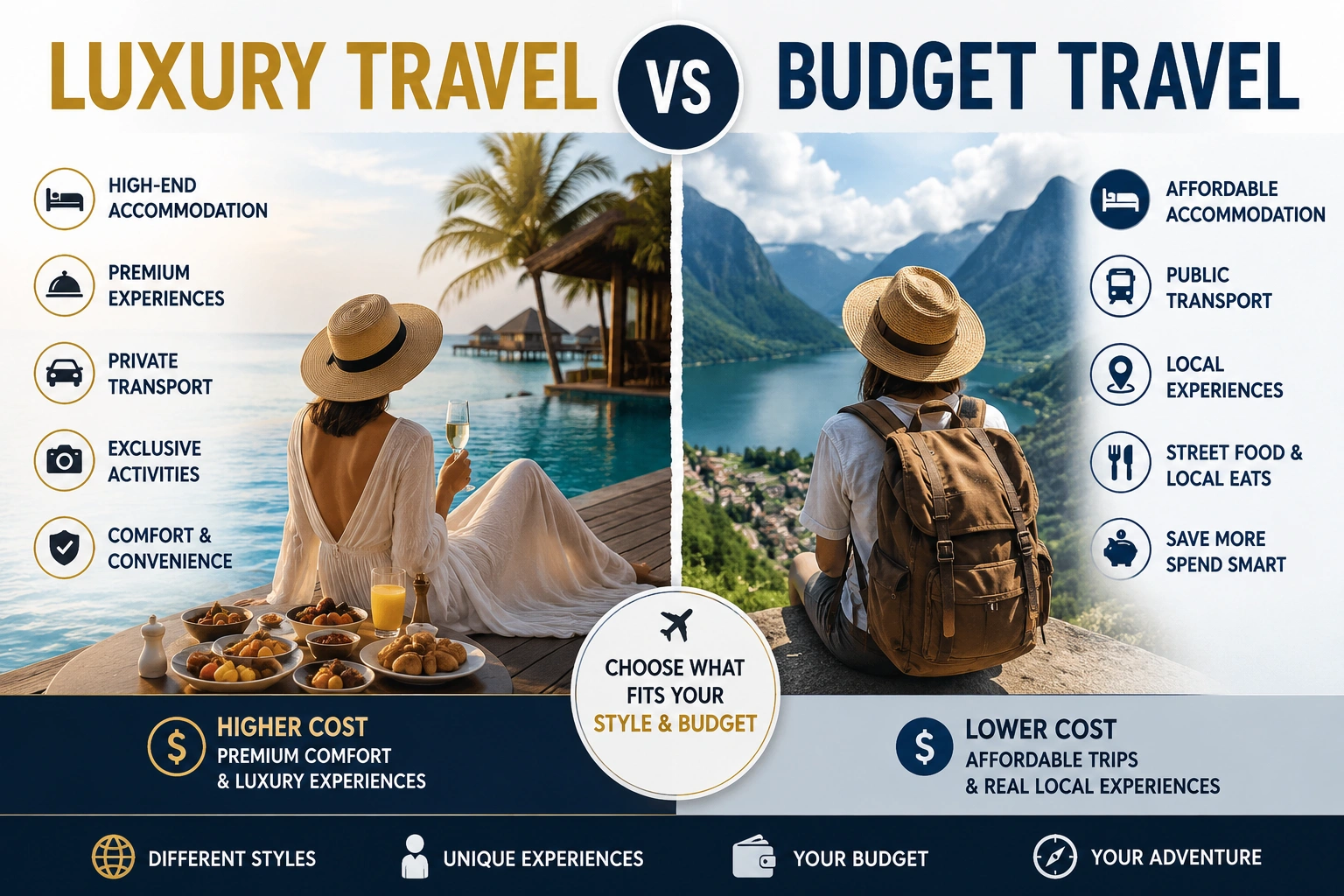 Luxury Travel vs Budget Travel
